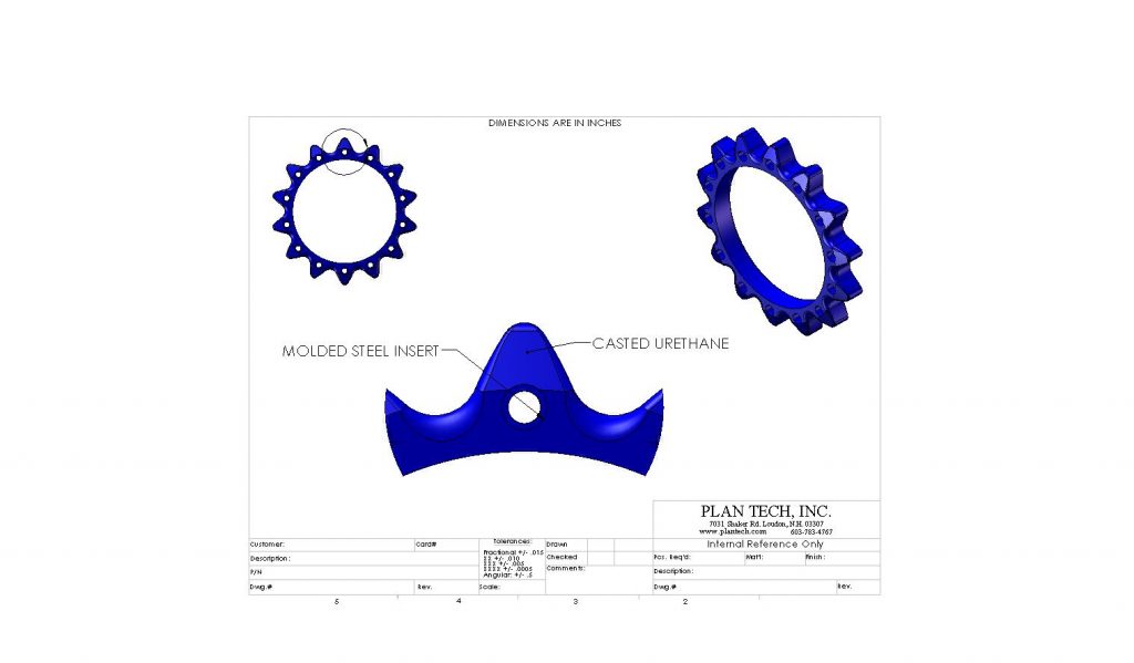 Polyurethane Sprockets Design