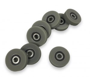 Urethane covered bearings