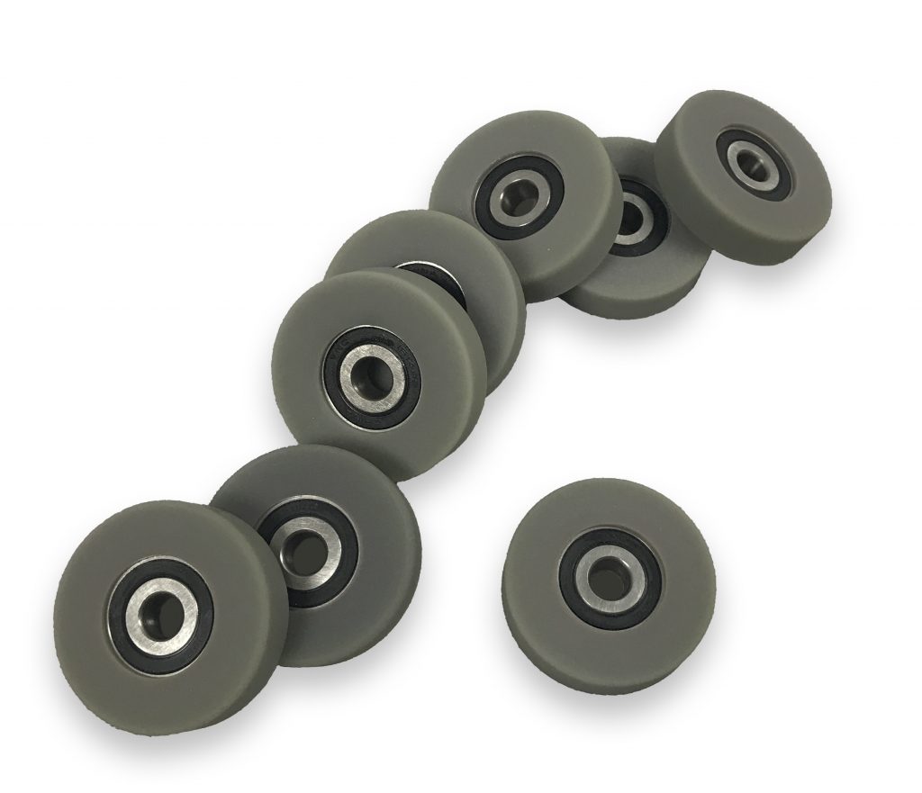 Urethane Idler Wheels with Bearings Poly Bearings Plan Tech